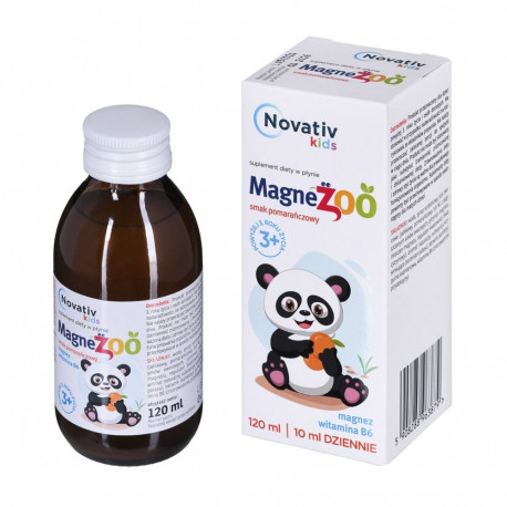 Dietary Supplement - Novativ Kids Magnezoo Orange Liquid 120ml