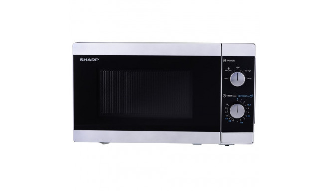 Microwave Oven - Sharp YC-MS01E-S 20 L 800 W With Glass Turntable and Mechanical Timer