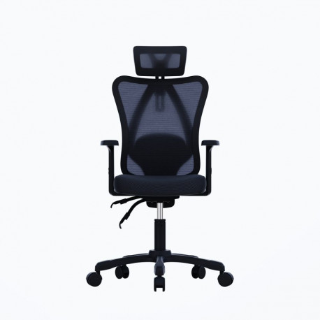 Office Chair - Gembird OC-ONYX Adjustable Backrest and Armrests, Max Height 127 cm, Black