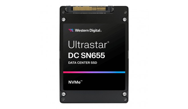 Storage Device - Western Digital Ultrastar DC SN655 15.3 TB U.3 PCIe 4.0 NVMe TLC 3D NAND SE