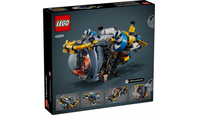 Construction Set - LEGO TECHNIC 42201 Deep Sea Research Submarine 413 pcs