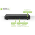 Switch - Techly IDATA DP-KVM2 4K Dual Display KVM Switch, Black