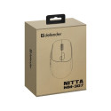 Computer Mouse - MOUSE DEFENDER NITTA MM-307 RF+BT OPTIC 1600dpi 6P Rechargeable 400 mAh White
