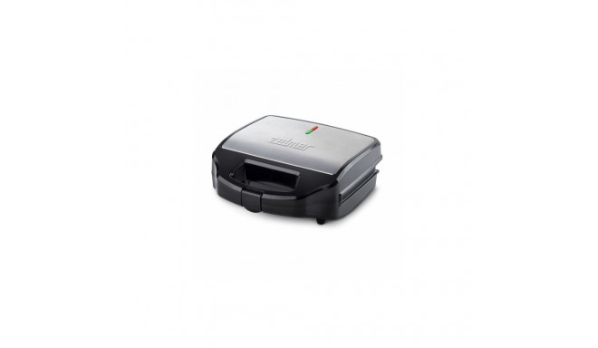 Multifunctional Pan - ZSM7900 3-in-1 900W With Grill, Waffle, Sandwich Plates Black-Silver