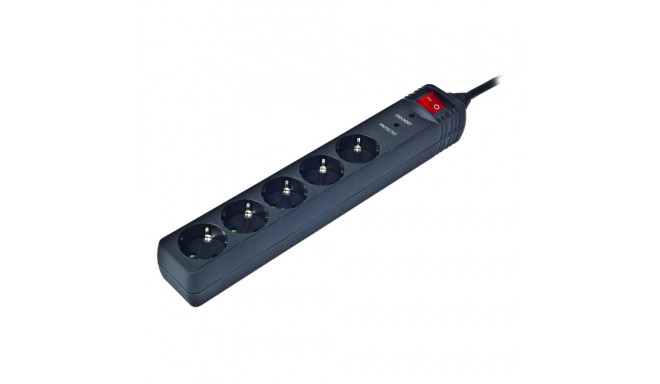 Power Strip - Gembird Spg5-c-5, Black