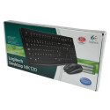 Desktop Keyboard and Mouse Set - Logitech MK120 USB Spill Resistant Black