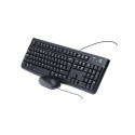 Desktop Keyboard and Mouse Set - Logitech MK120 USB Spill Resistant Black