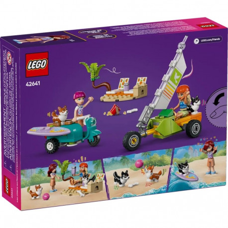 Toy Set - LEGO FRIENDS 42641 Surfing Dogs and Scooter Adventure 113 Pieces