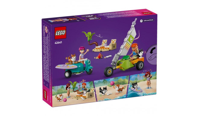 Toy Set - LEGO FRIENDS 42641 Surfing Dogs and Scooter Adventure 113 Pieces