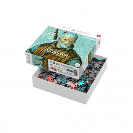 Puzzle - Puzzle Good Loot 1000 Piece The Witcher Art - Geralt & Van Gogh