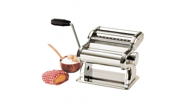 Manual Pasta Machine - GEFU Pasta Perfetta Brillante, Silver