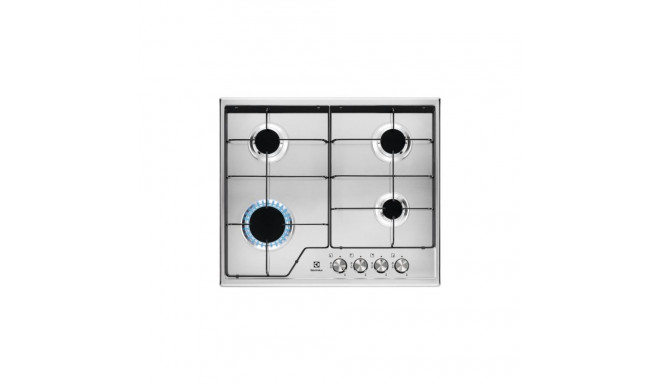 Gas Hob - Electrolux KGS6424BX 60cm 4 Zone Stainless Steel