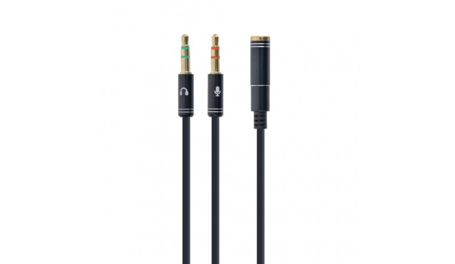 Audio Cable - Gembird 0.2m, Black
