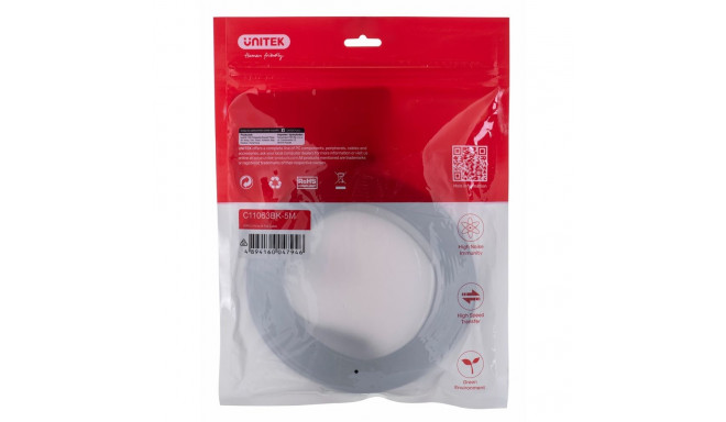 HDMI Cable - Unitek 2.0 4k60hz Flat 5m C11063bk-5m Kabel Digital/displ