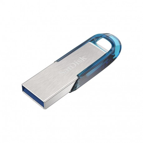 USB Flash Drive - SanDisk Ultra Flair 64GB USB 3.2 Type-A Flash Drive, Blue/Silver