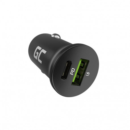Car Charger - Green Cell GC PowerRide Nano38 38W 6A USB-C USB-A
