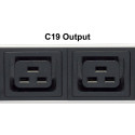 Power Distribution Unit - Intellinet 24-Output Vertical Rackmount PDU, 20 C13 & 4 C19, Black/White