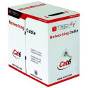 Network Cable - Techly Cat6 U/UTP 305m Grey Techly ITP-C6U-RI Cat6 U/UTP Networking Cable 305m Grey