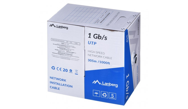 Network Cable - Lanberg Utp Cca, Black