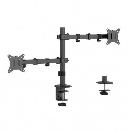 Monitor Arm - Gembird Ma-d2-03 Adjustable Desk Mounted Double Monitor