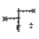 Monitor Arm - Gembird Ma-d2-03 Adjustable Desk Mounted Double Monitor