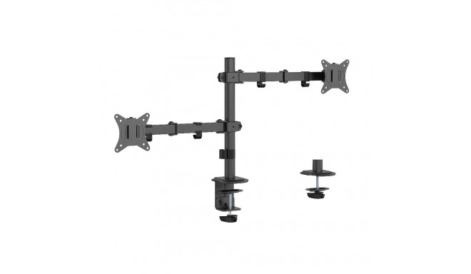 Monitor Arm - Gembird Ma-d2-03 Adjustable Desk Mounted Double Monitor