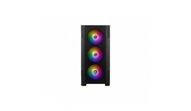 Computer Case - MSI MAG FORGE M100R Micro Tower, 2x 2.5" & 2x 3.5" Bays, Black