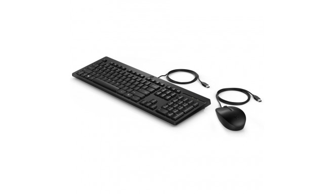Computer Accessory - HP 225 Wired Mouse and Keyboard Combo Black