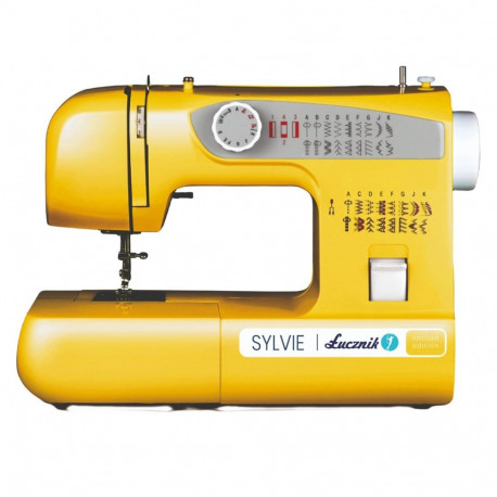 Sewing Machine - ŁUCZNIK SYLVIE 38 Stitch Patterns, Adjustable Length, 4-Step Buttonhole, LED, Foot