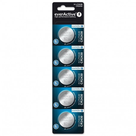 Battery - everActive CR2430 Lithium Button Cell 3V 300mAh