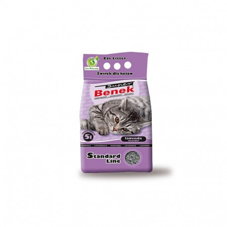 Cat Litter - Certech Super Benek Clumping Lavender 5L Certech Super Benek Clumping Cat Litter 5L - L