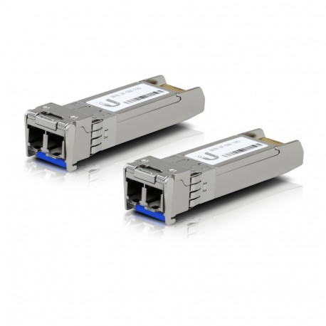 Network Transceiver Module - Ubiquiti UACC-OM-SM-10G-D-2 Fiber Optic 10000 Mbit/s Silver Ubiquiti UA