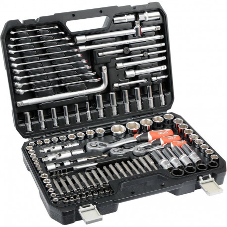 Mechanics Tool Set - Yato YT-38872 128 Tools Black Yato YT-38872 128-Piece Mechanics Tool Set