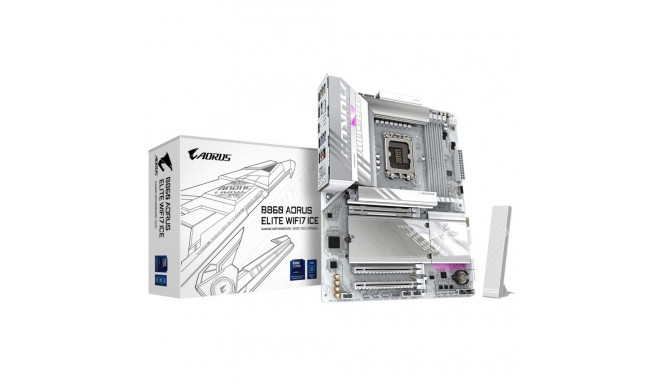 Motherboard - GIGABYTE B860 AORUS ELITE WIFI7 Motherboard, 9200MHz DDR5, PCIe 5.0, White
