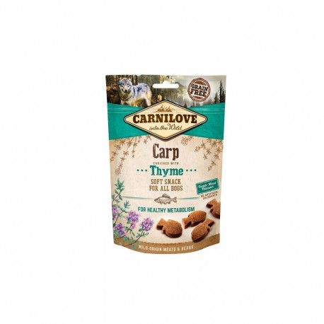 Dog Treats - Carnilove Soft Carp+thyme, Green
