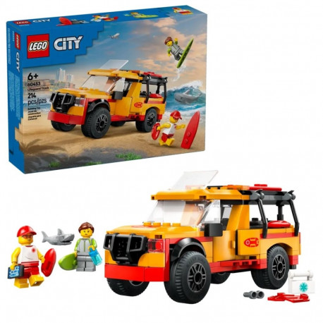 Construction Set - LEGO CITY 60453 Lifeguard Beach Rescue Truck 214 pcs