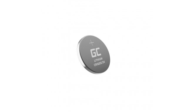 Single-Use Battery - Green Cell CR1620 Lithium 5 Pack Silver