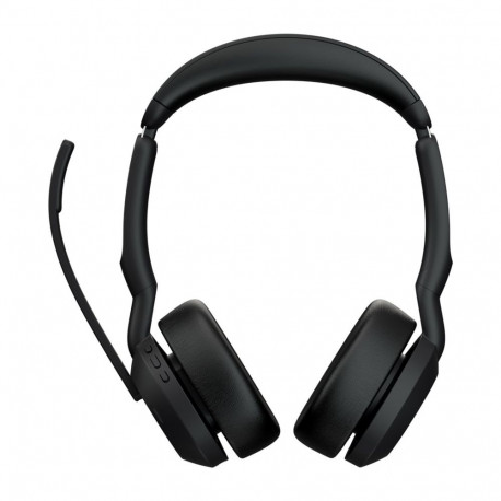 Headphones - Jabra Evolve2 55 Stereo with Stand Black Jabra Evolve2 55 - Link380a MS Stereo with Sta