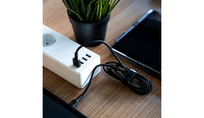 USB Cable - Green Cell KABGC06 1.2m USB A to USB C Black