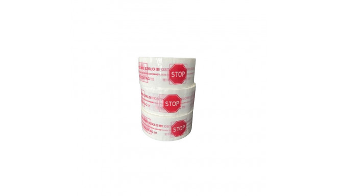 Adhesive Tape - BSTech Careful Glass 48mm x 100m Black Print White