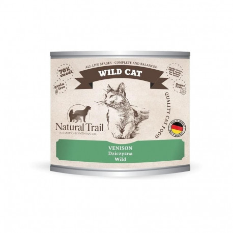 Wet Cat Food - Natural Trail Wild Cat Venison 200g Grain-Free