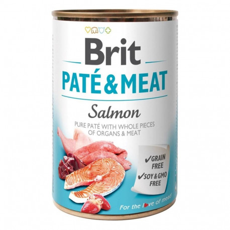 Dog Food - Brit Paté & Meat With Salmon 400g