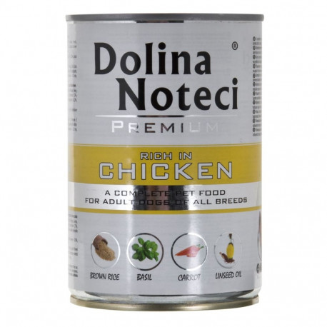 Wet Dog Food - DOLINA NOTECI Premium Rich in Chicken 400 g