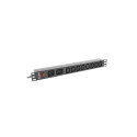 Power Strip - Lanberg PDU Rack 1U 16A 10 Outlets Black