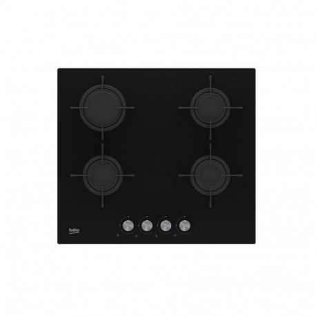 Gas Hob - Beko HILG 64220 S 4 Zones Built-in Black