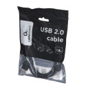 USB Cable - Gembird 1.8m USB A Black