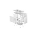 Small Form Factor Case - DeepCool CH160 WH Tempered Glass White