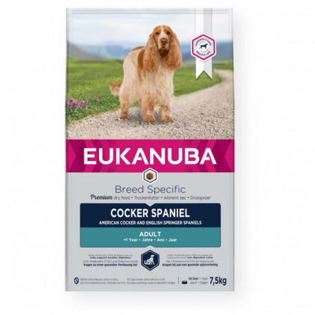 Dry Dog Food - Eukanuba Breed Specific Cocker Spaniel 7.5 kg Chicken