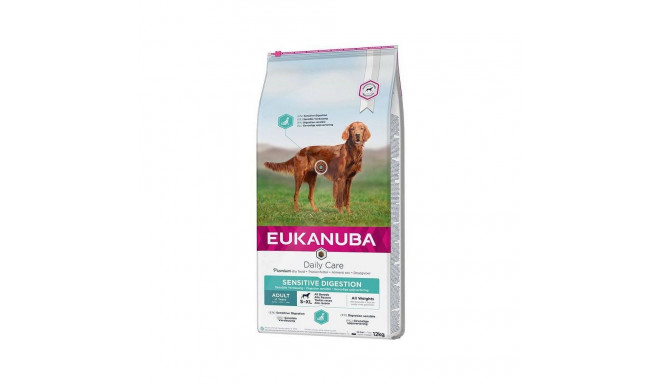 Dry Dog Food - Eukanuba Daily Care Adult Sensitive Digestion 12kg Turkey, Chicken