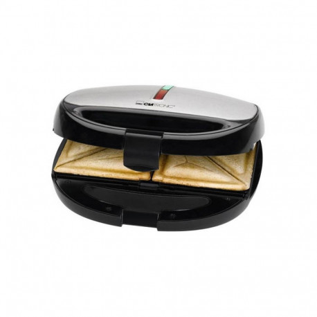 Sandwich Pan - Clatronic ST/WA 3670 - 800 W - Black, Stainless Steel